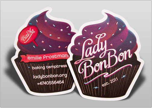 Custom Die Cut Business Card