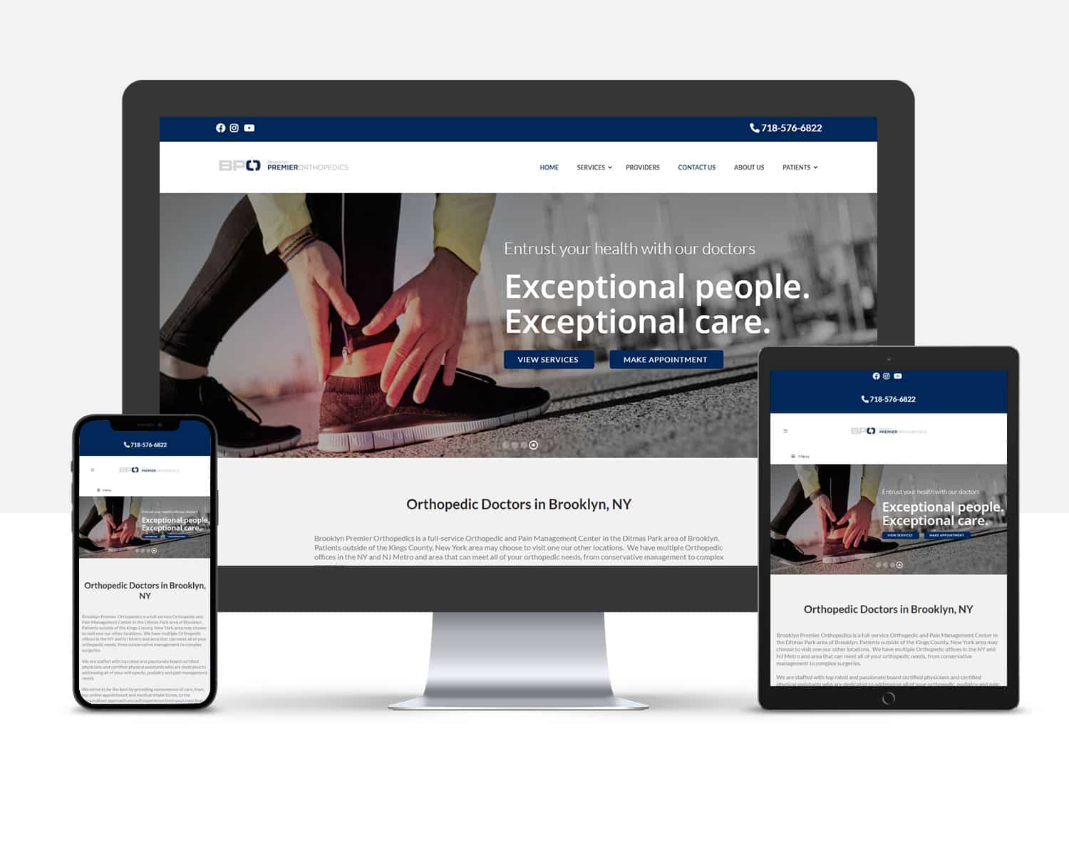 website design BPO orthopedic