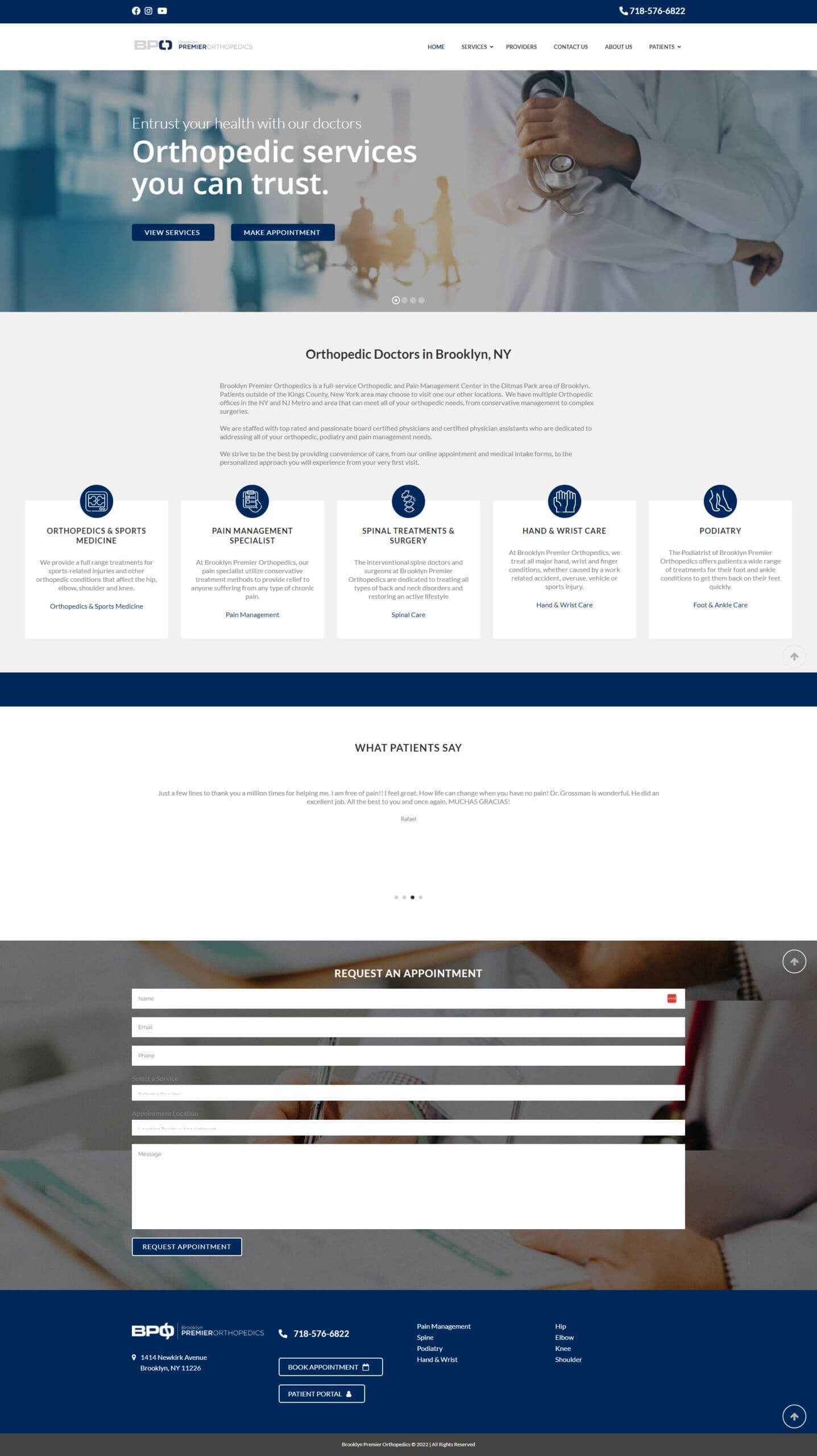Orthopedic Website