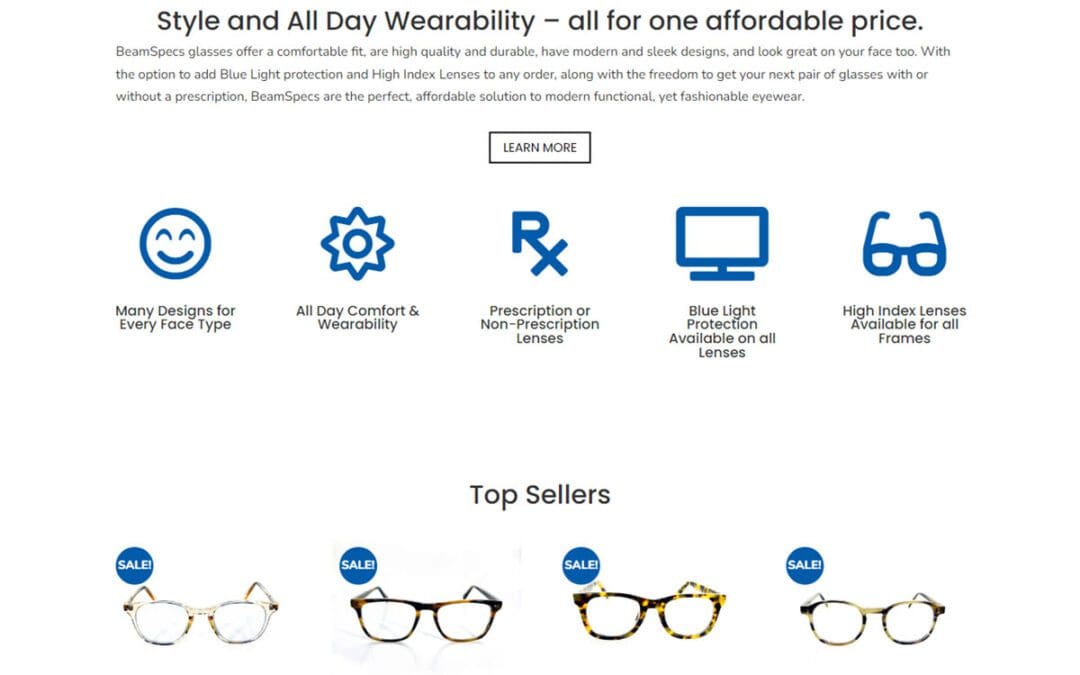 Eyeglasses Online Store Website