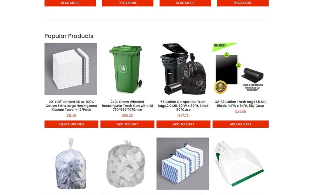 Cleaning Supply eCommerce Website
