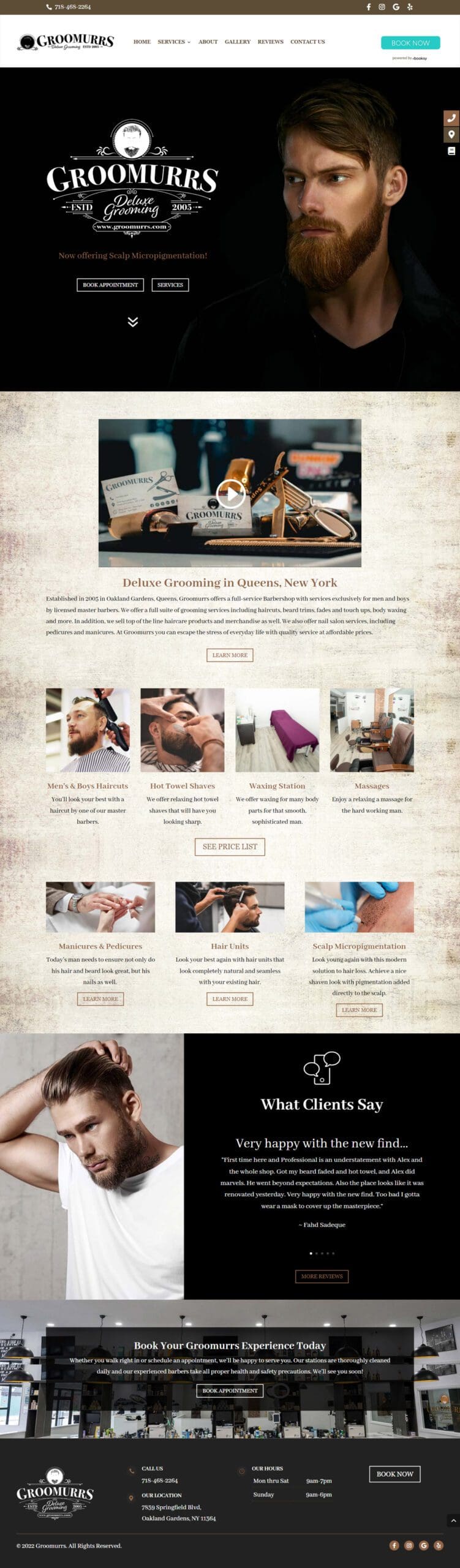 Deluxe Grooming Website