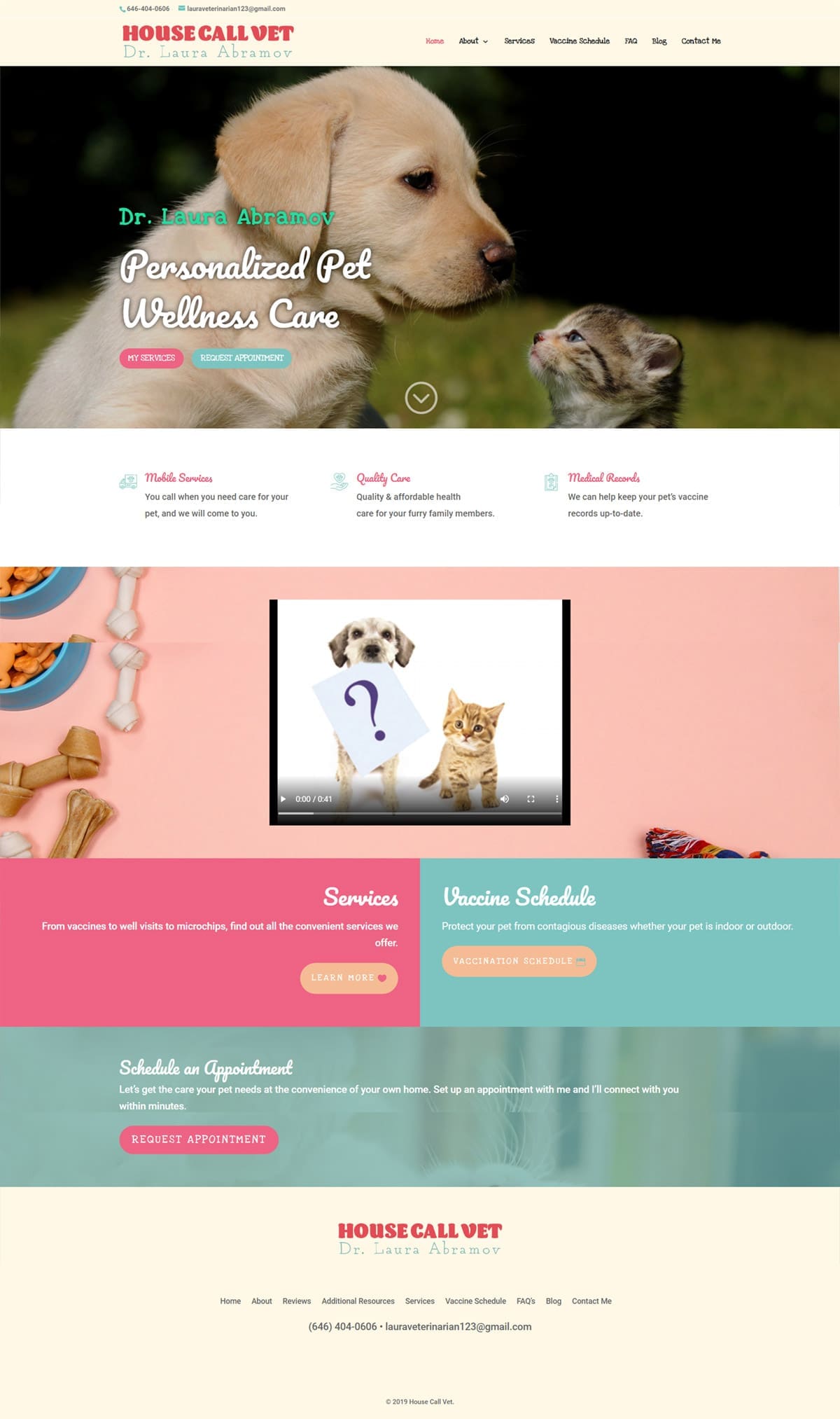 Mobile Vet Service Website
