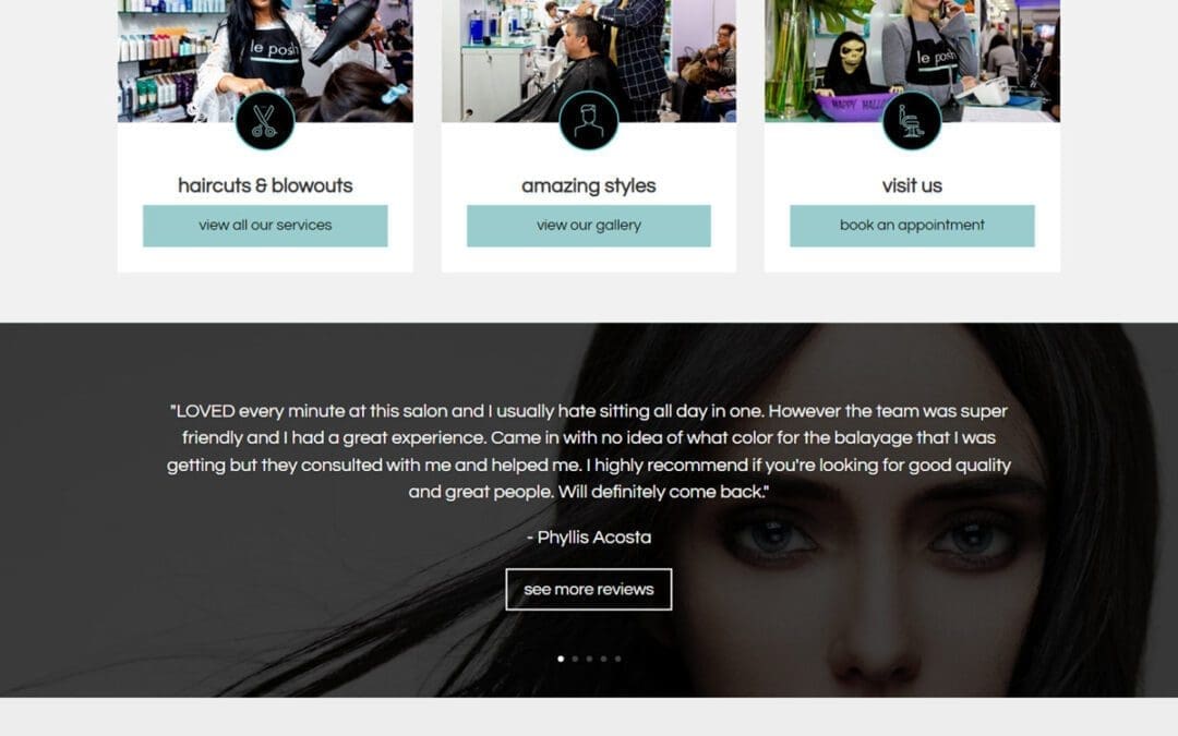 Upscale Salon Website