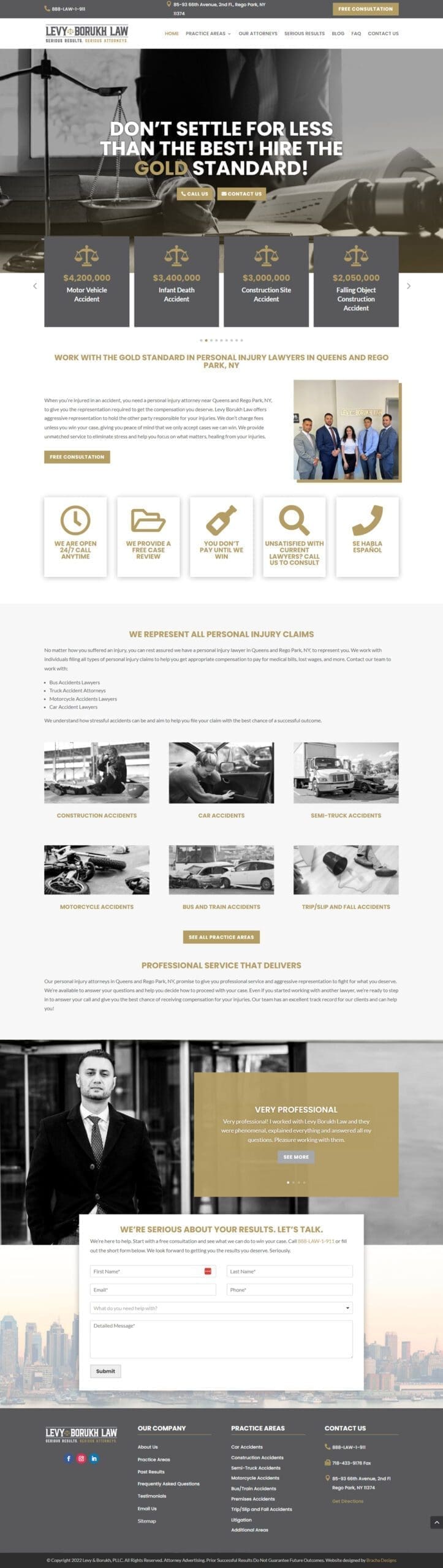 Personal Injury Website