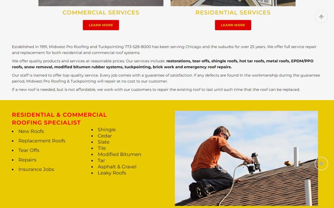 Chicagoland Roofing Website