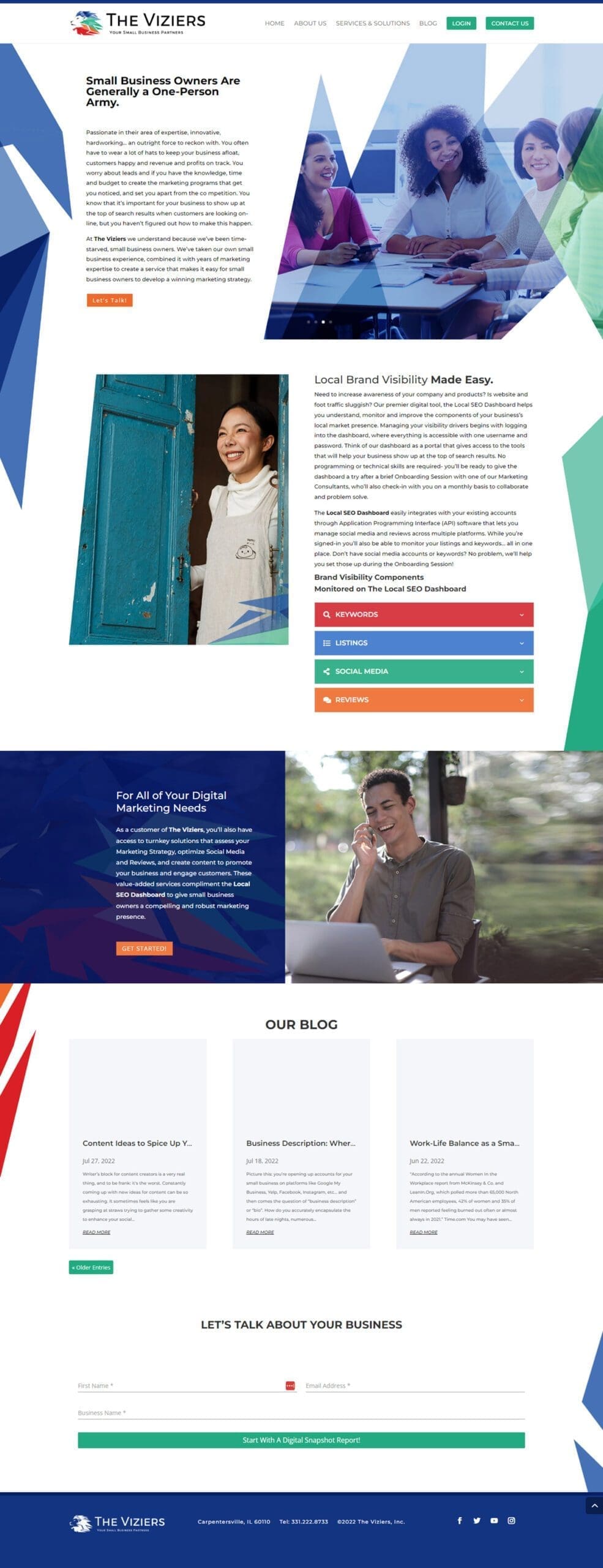 Small Business Marketing Partner Website