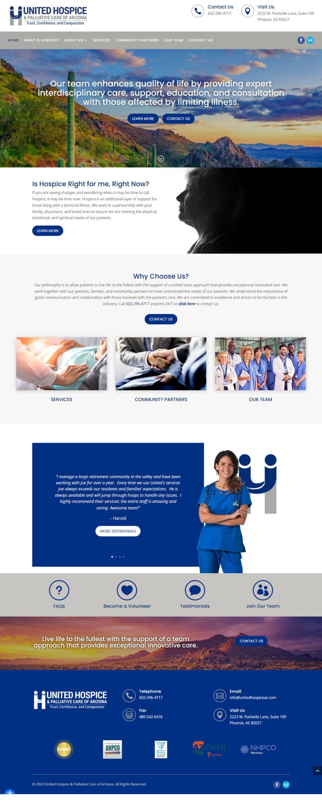Hospice Website