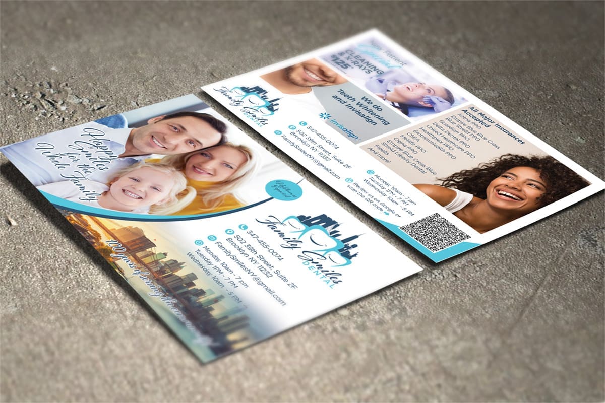 Family Smiles Dental Postcard
