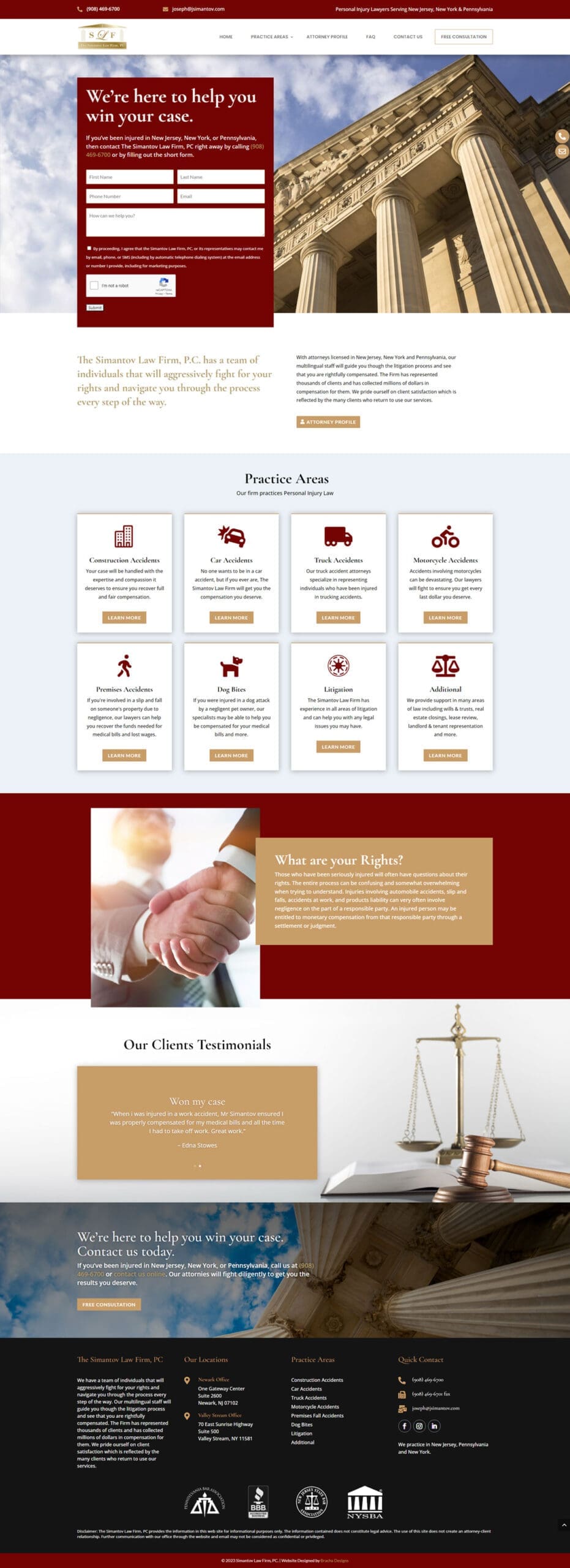 Personal Injury Law Firm Website