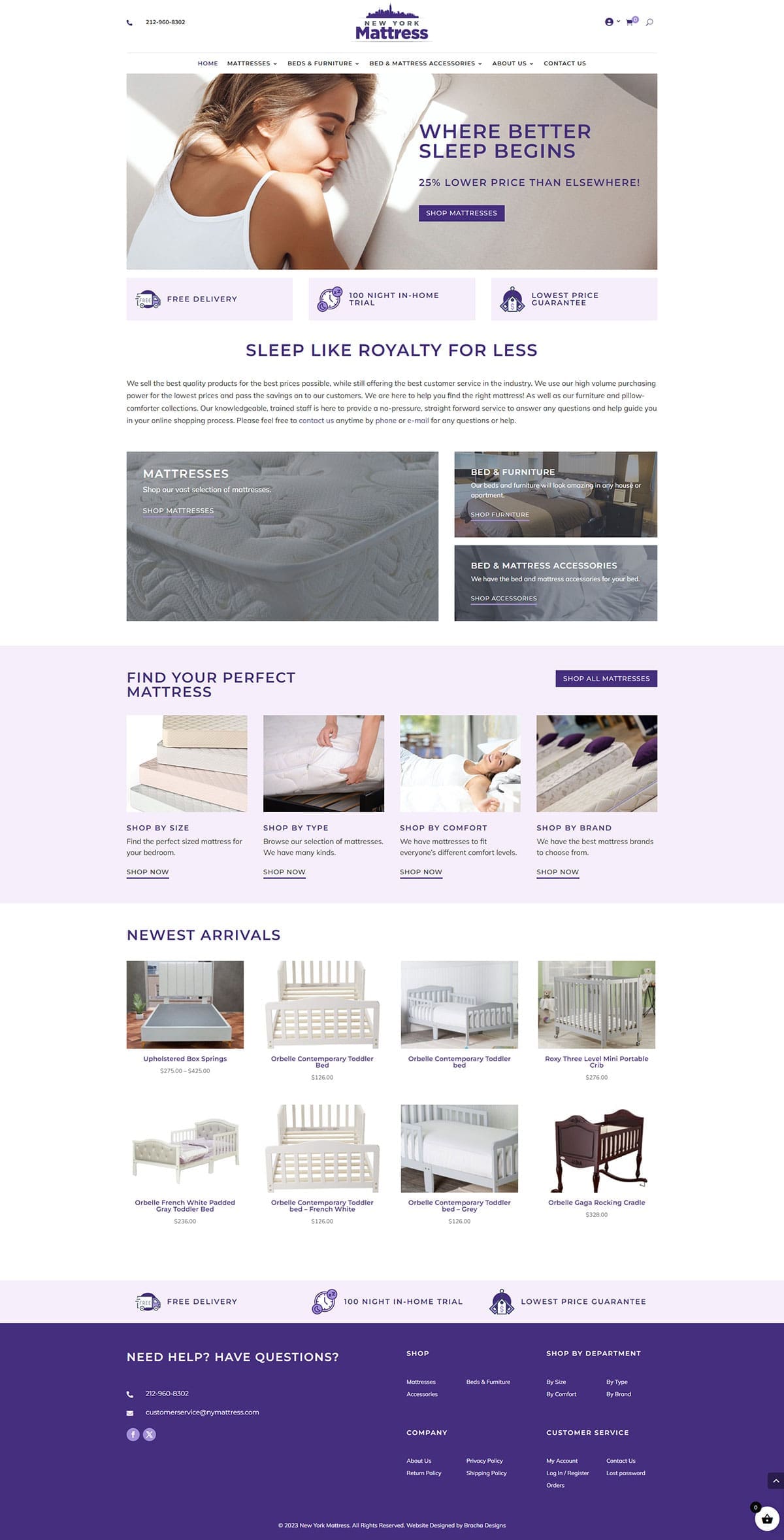 Mattress Store Website