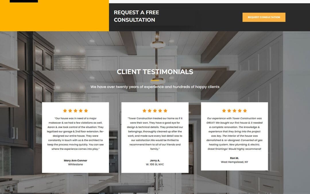 Construction Services & Property Management Website