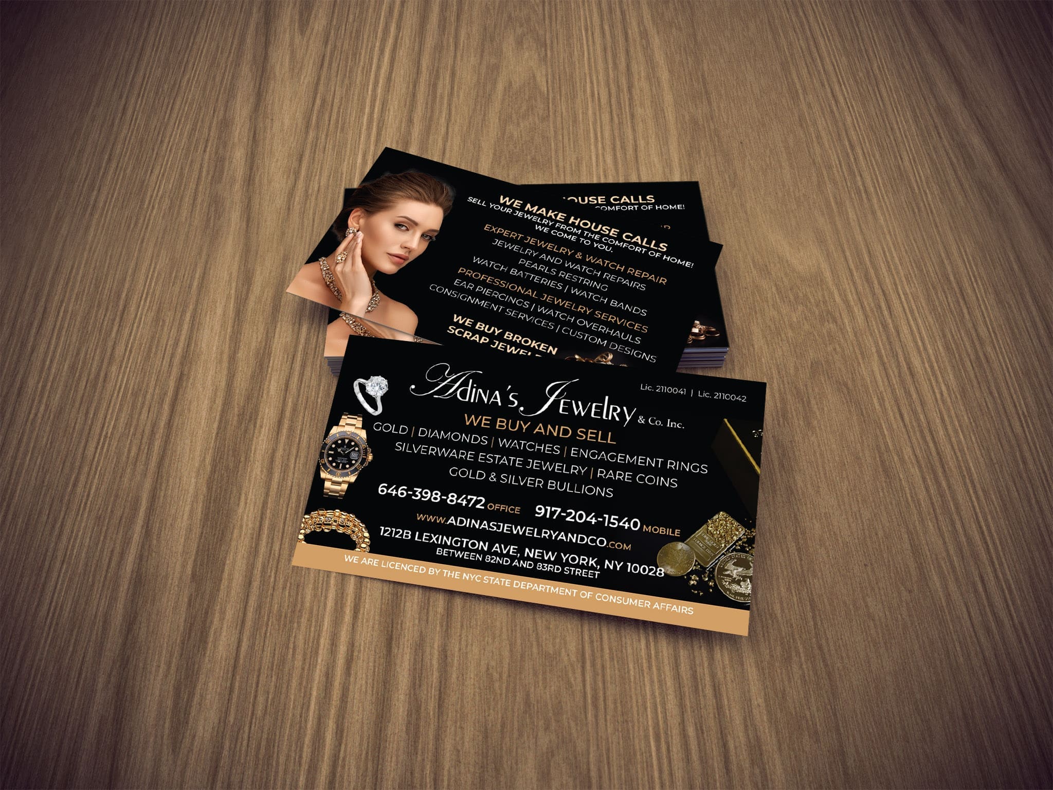Jewelry Store Business Card