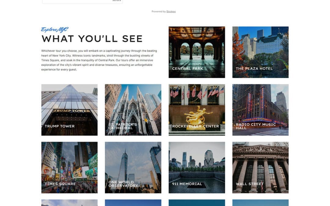 NYC Tours Website