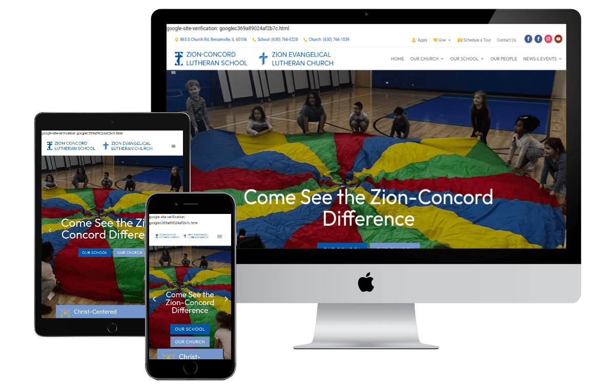 Website Design Zion Concord 1