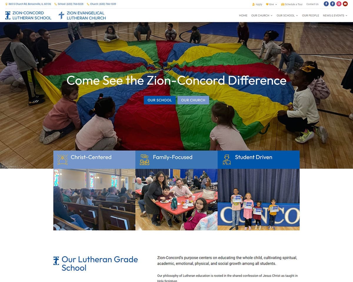 Website Design Zion Concord 3