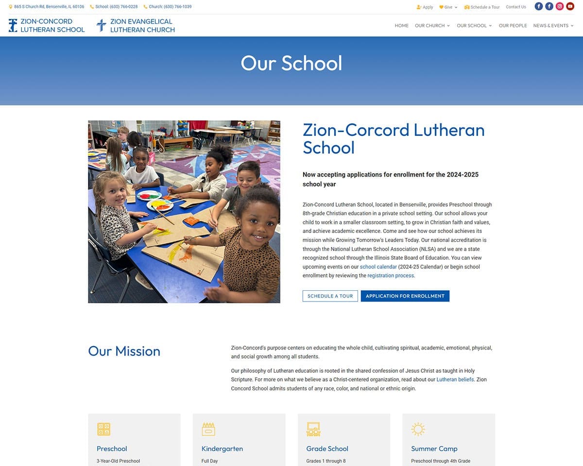 Website Design Zion Concord 4