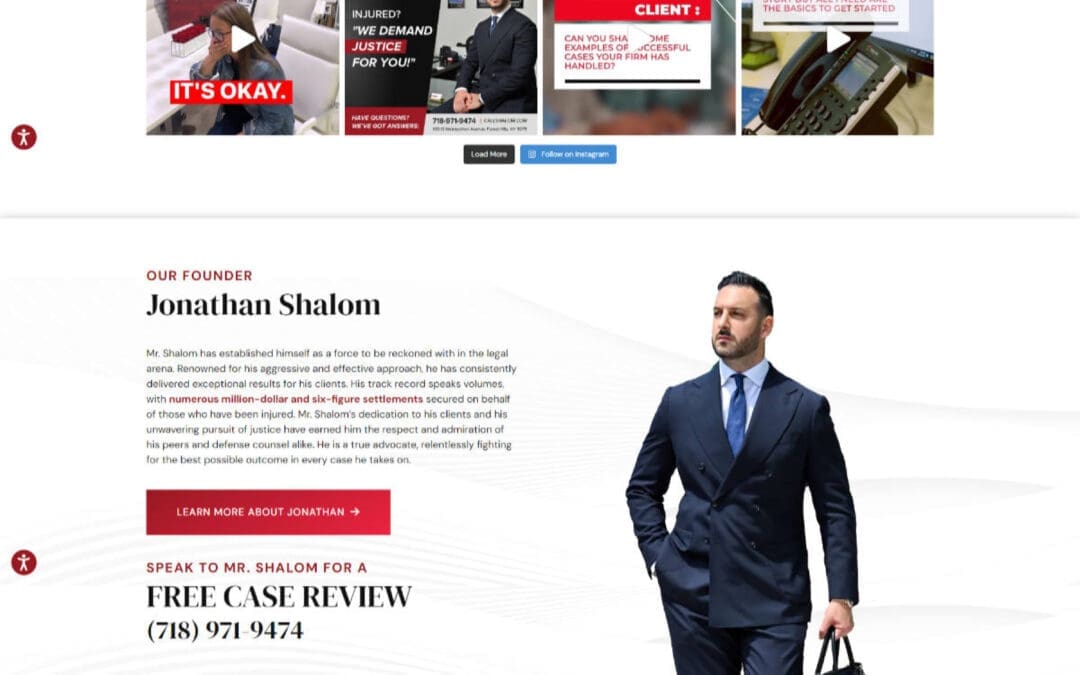 Personal Injury Lawyer Website