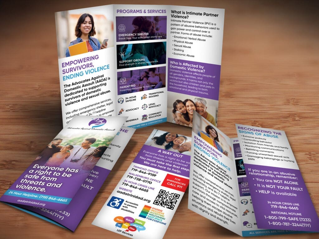 Domestic Abuse Brochure Design Domestic Abuse Brochure Design