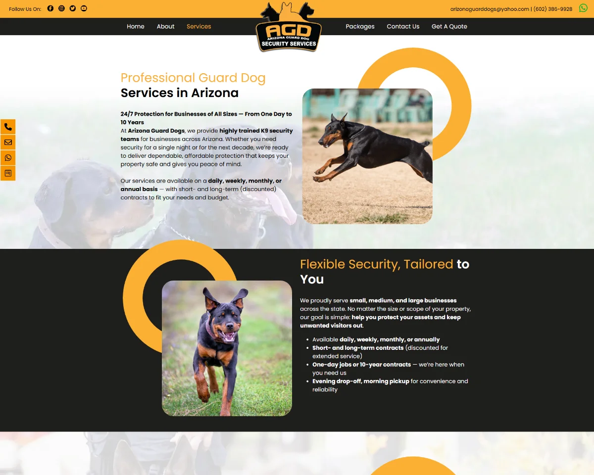 Website Design Arizona Guard Dog 4 Website Design Arizona Guard Dog 4