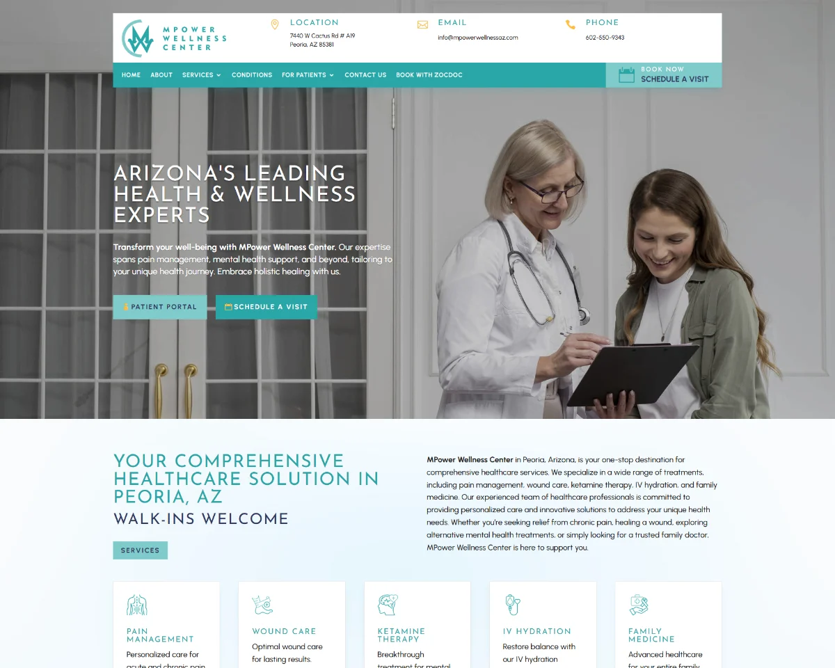 Website Design | MPower Wellness Center Website Design | MPower Wellness Center