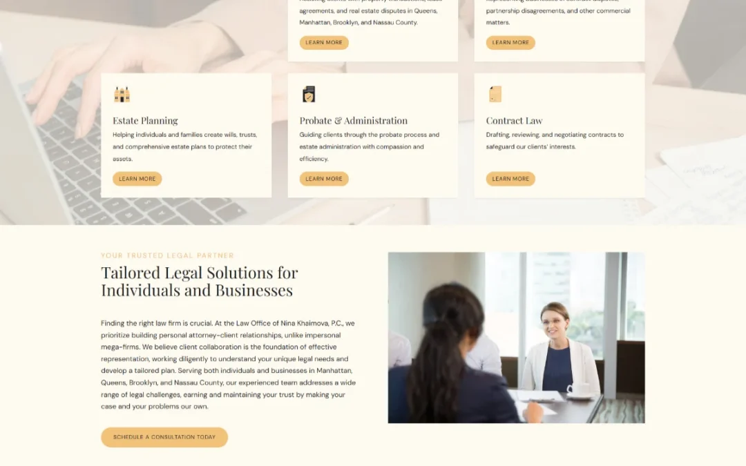Real Estate Lawyer Website